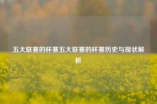 五大联赛的杯赛五大联赛的杯赛历史与现状解析
