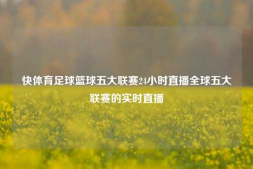 快体育足球篮球五大联赛24小时直播全球五大联赛的实时直播