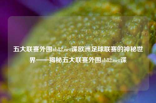 五大联赛外围ab82,net谍欧洲足球联赛的神秘世界——揭秘五大联赛外围ab82.net谍