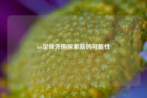 ios足球外围探索新的可能性