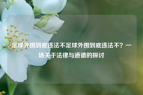 足球外围到底违法不足球外围到底违法不？一场关于法律与道德的探讨