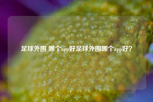 足球外围 哪个app好足球外围哪个app好？
